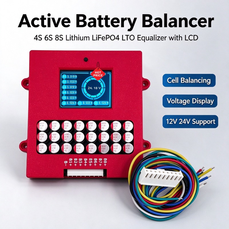 Активный балансир 4S 6S 8S для – обзор и цена Lithium Battery 12V