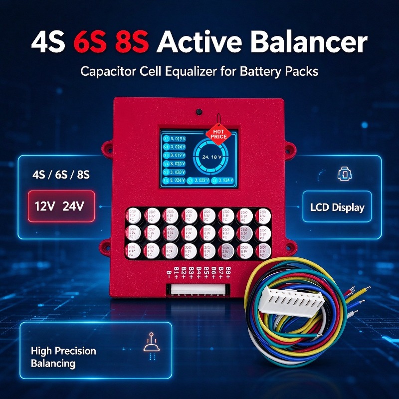 Активный балансир 4S 6S 8S для – обзор и цена Lithium Battery 12V
