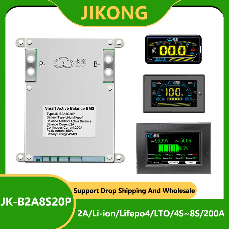 JK BMS 200A JK-B2A8S20P JKBMS  – обзор и цена Lithium Battery 12V