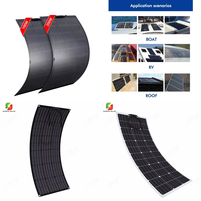 Гибкая солнечная панель 50W 10 – обзор и цена Solar Panel 200W